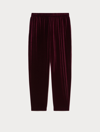 Velvet jersey trousers - Marina Rinaldi
