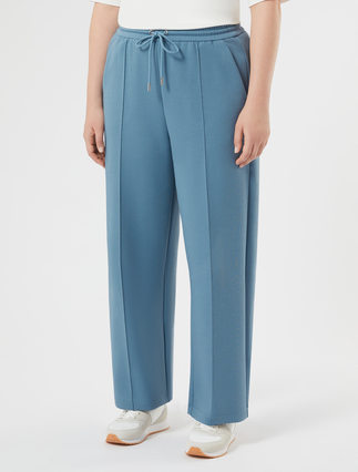 Pantalon en jersey double - GRIS BLEU