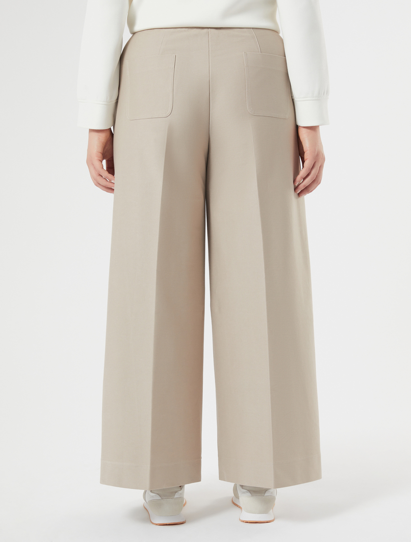 Hose aus Jersey - TAUBENGRAU - Marina Rinaldi - 4