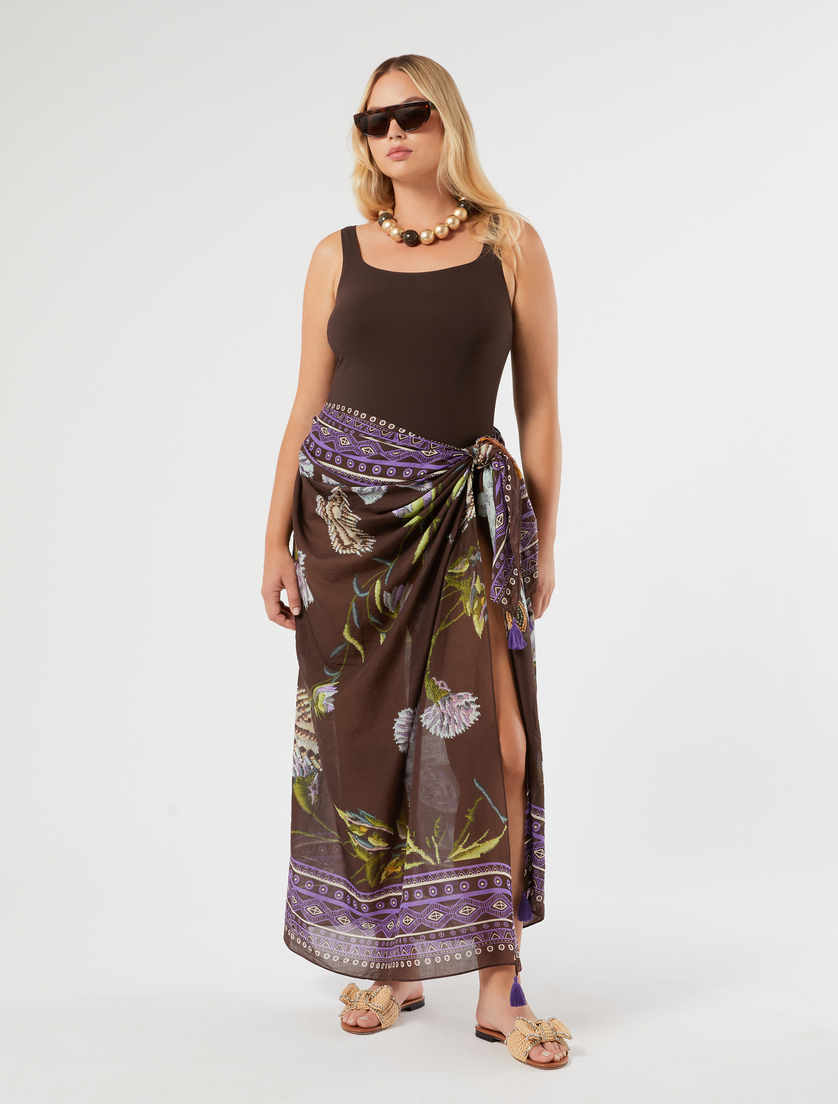 One-piece swimsuit with cuts - Marina Rinaldi