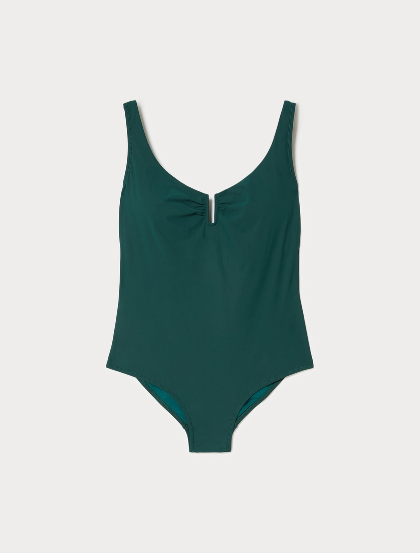 Costume intero con anello - VERDE - Marina Rinaldi