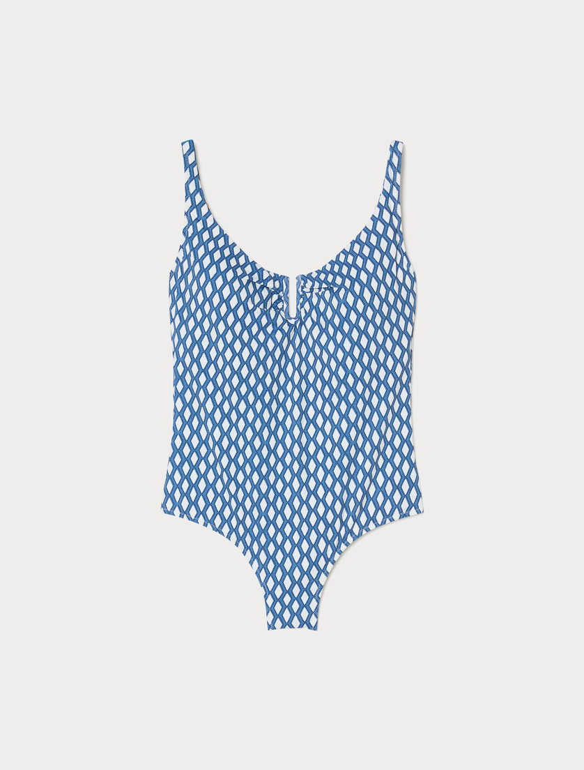 Print swimsuit - WHITE - Marina Rinaldi