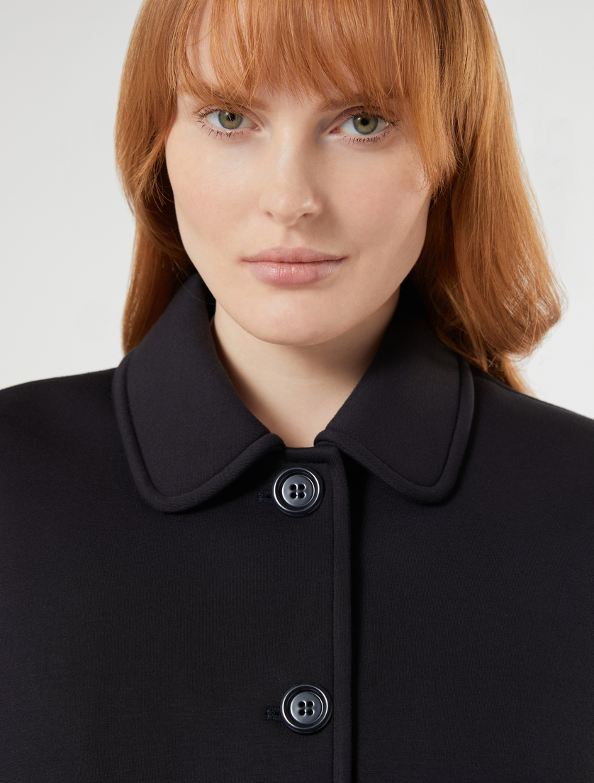 Giaccone in jersey double - BLU NOTTE - Marina Rinaldi - 5