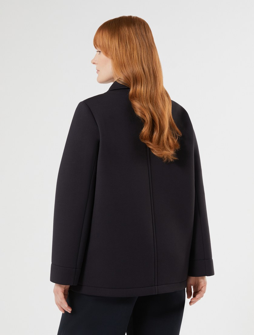 Giaccone in jersey double - BLU NOTTE - Marina Rinaldi - 4