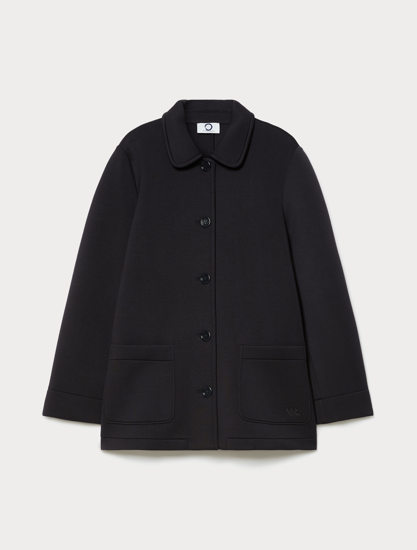 Giaccone in jersey double - BLU NOTTE - Marina Rinaldi