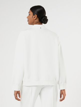 Double-faced jersey jacket - IVORY - Marina Rinaldi - 4