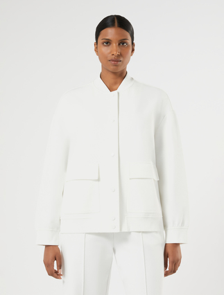 Double-faced jersey jacket - IVORY