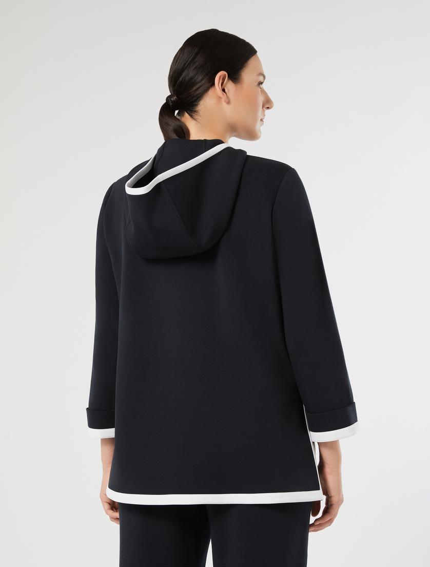 Felpa in jersey double - BLU NOTTE - Marina Rinaldi - 4