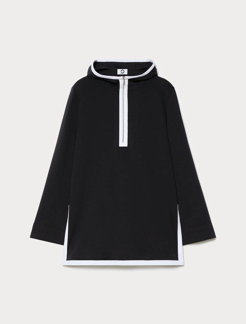 Felpa in jersey double - BLU NOTTE - Marina Rinaldi