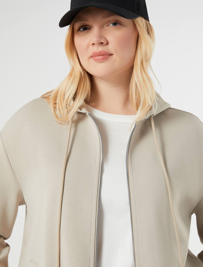 Veste en jersey double - GRIS TOURTERELLE - Marina Rinaldi - 5