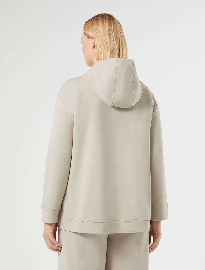 Veste en jersey double - GRIS TOURTERELLE - Marina Rinaldi - 4