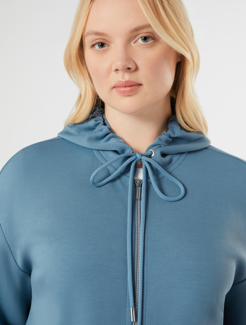 Veste en jersey double - GRIS BLEU - Marina Rinaldi - 5