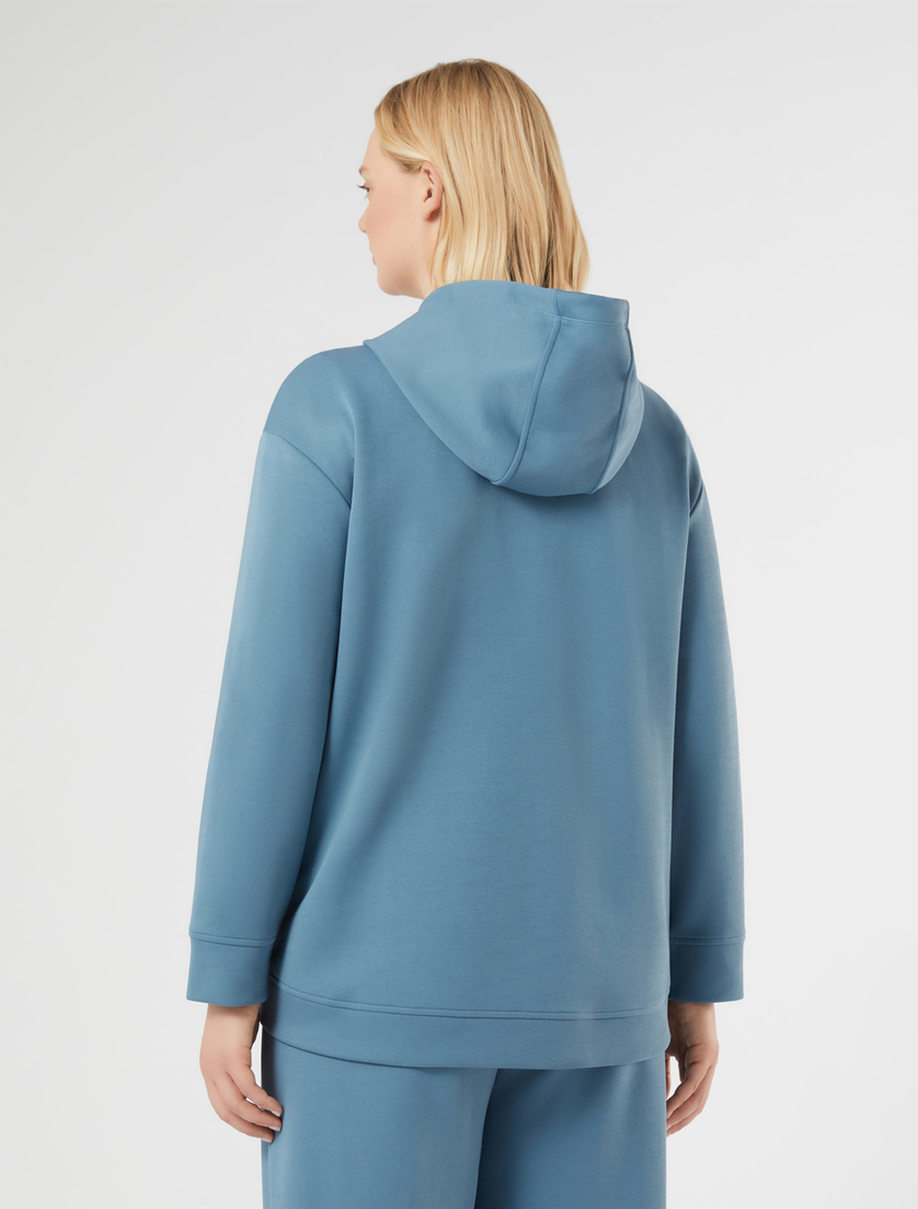 Veste en jersey double - GRIS BLEU - Marina Rinaldi - 4