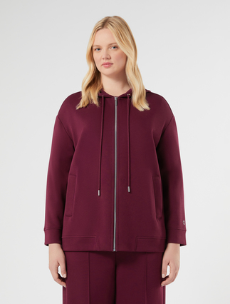 Jacke aus doppeltem Jersey - BORDEAUX