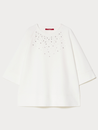 Sweatshirt aus Jersey mit Stickerei - Marina Rinaldi