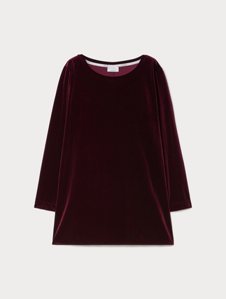 Velvet jersey tunic - Marina Rinaldi