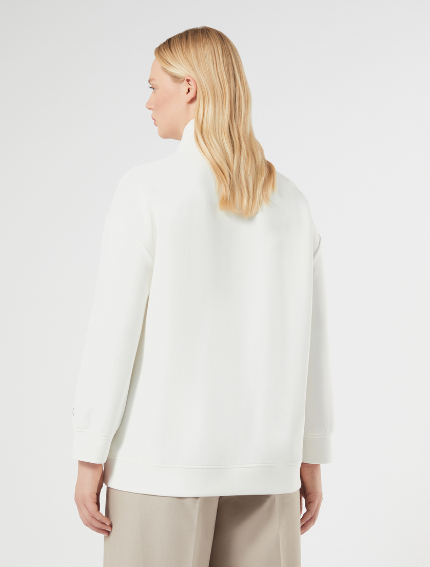 Double-faced jersey sweatshirt - IVORY - Marina Rinaldi - 4