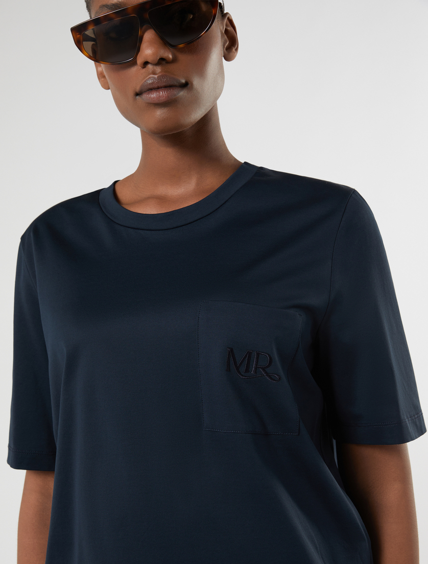 Cotton jersey T-shirt - MIDNIGHTBLUE - Marina Rinaldi - 5
