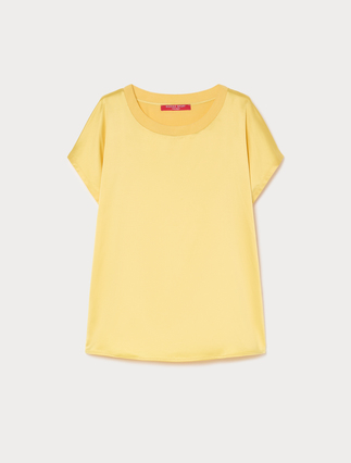 Jersey and satin T-shirt - Marina Rinaldi