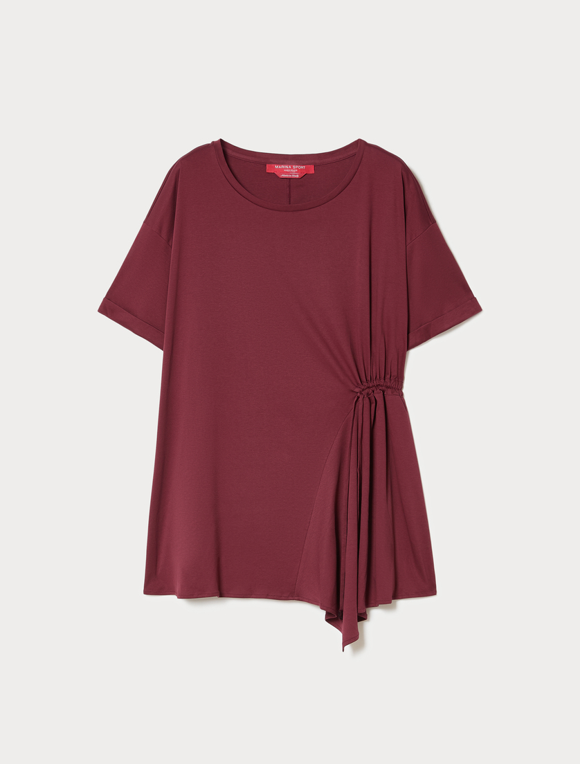 T-shirt in jersey con arricciatura - VINACCIA - Marina Rinaldi