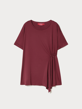 T-shirt in jersey con arricciatura - Marina Rinaldi