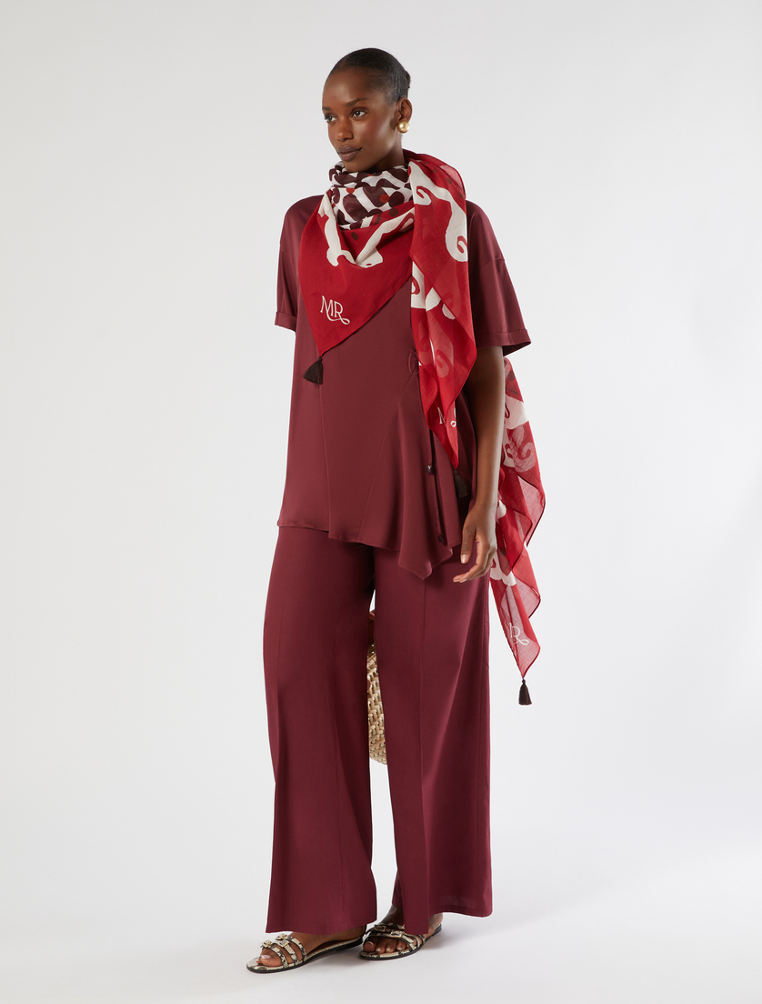 T-shirt in jersey con arricciatura - Marina Rinaldi