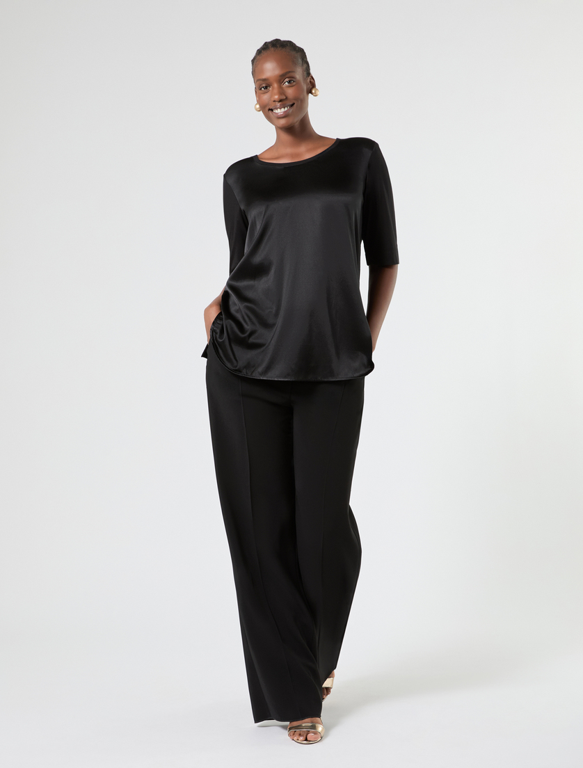 T-Shirt aus Jersey und Seide - Marina Rinaldi