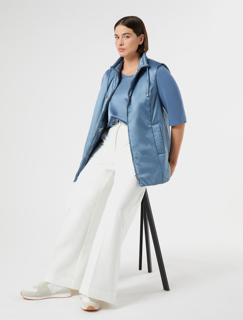 Jersey and silk T-shirt - Marina Rinaldi