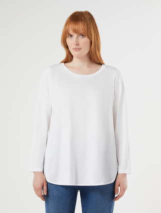 T-shirt en jersey de coton - BLANC NEUTRE