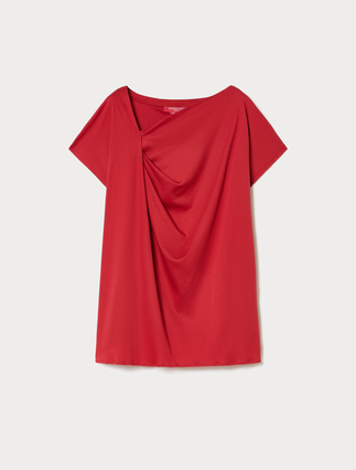 Draped jersey T-shirt - Marina Rinaldi