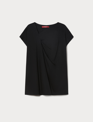 Draped jersey T-shirt - Marina Rinaldi