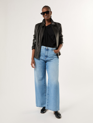 Draped jersey T-shirt - Marina Rinaldi