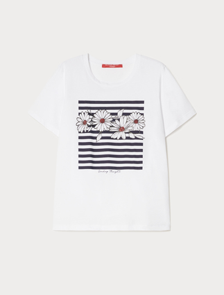 T-shirt en jersey de coton - Marina Rinaldi