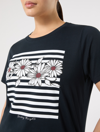Cotton jersey T-shirt - AVIO - Marina Rinaldi - 5