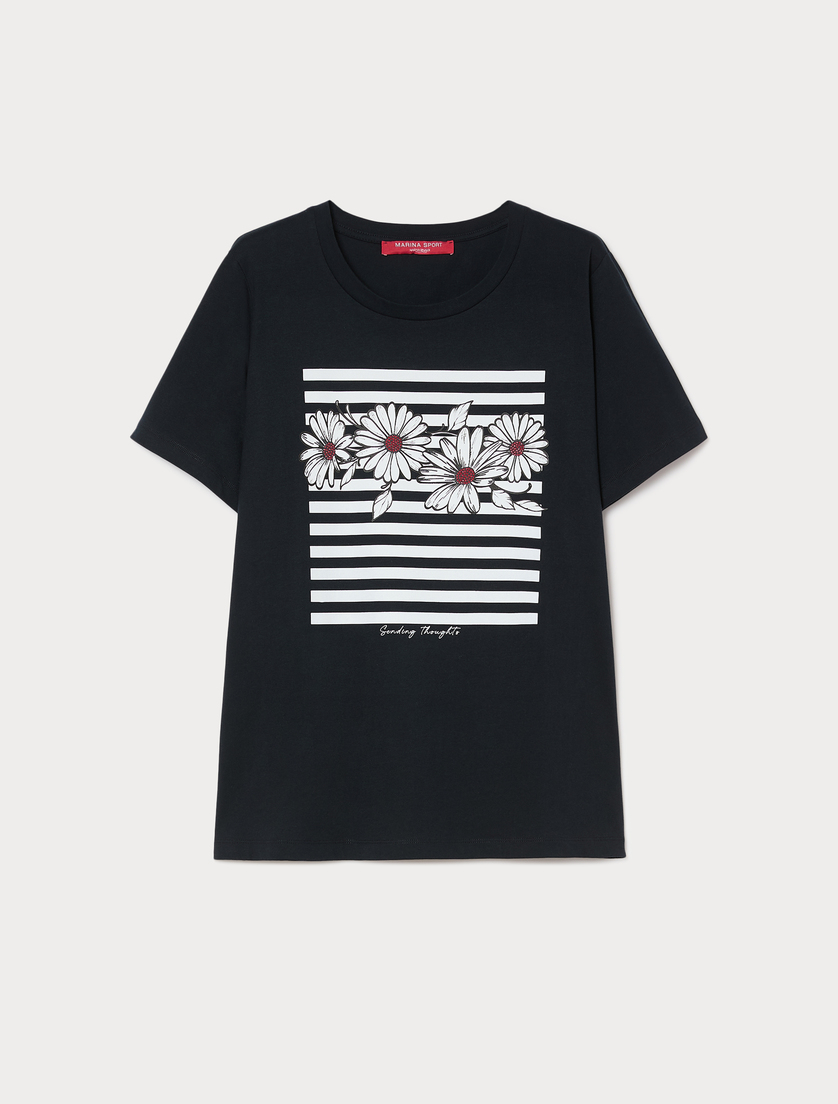 Cotton jersey T-shirt - AVIO - Marina Rinaldi