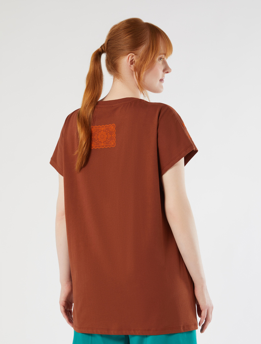 Cotton jersey T-shirt - BROWN BRONZE - Marina Rinaldi - 4