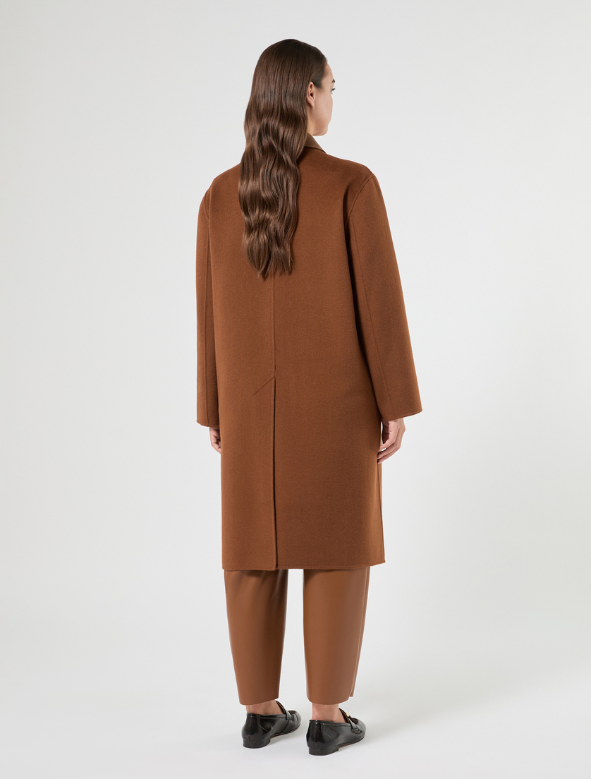 Cappotto in double di misto lana - CUOIO - Marina Rinaldi - 4