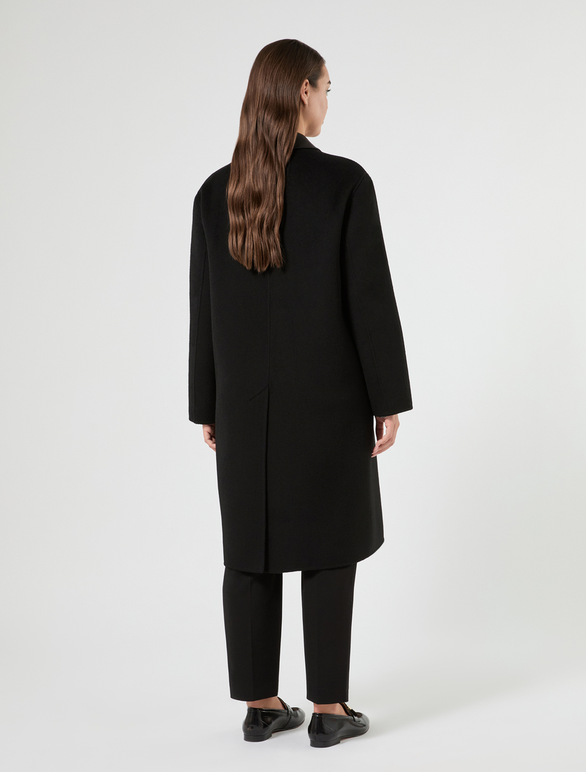 Cappotto in double di misto lana - NERO - Marina Rinaldi - 4