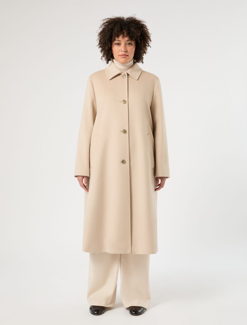 Wool broadcloth coat - ALBINO - Marina Rinaldi - 3