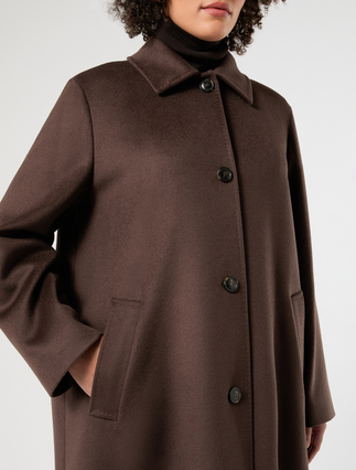 Wool broadcloth coat - COCOA - Marina Rinaldi - 5