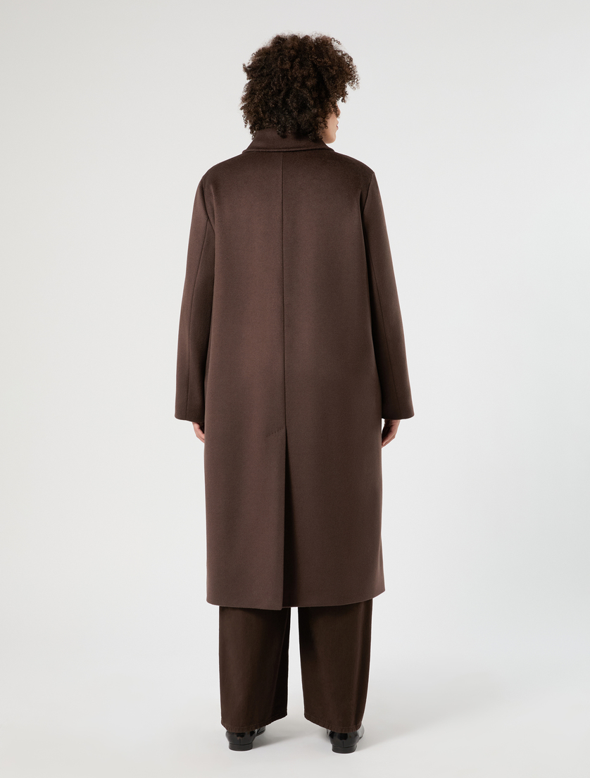 Wool broadcloth coat - COCOA - Marina Rinaldi - 4