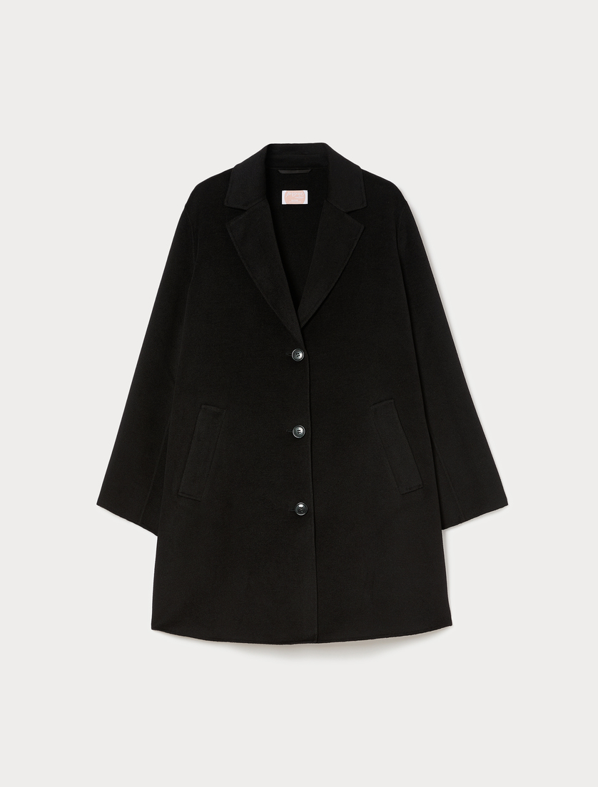 Cappotto in panno double - NERO - Marina Rinaldi