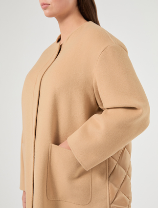 Cappotto in double di misto lana e nylon - CAMMELLO - Marina Rinaldi - 5