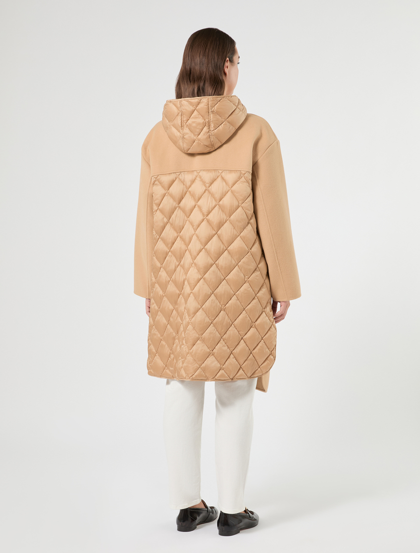 Cappotto in double di misto lana e nylon - CAMMELLO - Marina Rinaldi - 4