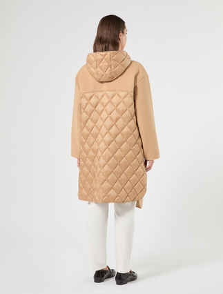Cappotto in double di misto lana e nylon - CAMMELLO - Marina Rinaldi - 4