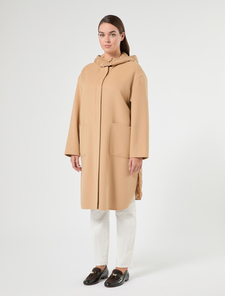 Cappotto in double di misto lana e nylon - CAMMELLO - Marina Rinaldi - 3