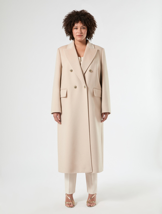 Wool broadcloth coat - ALBINO