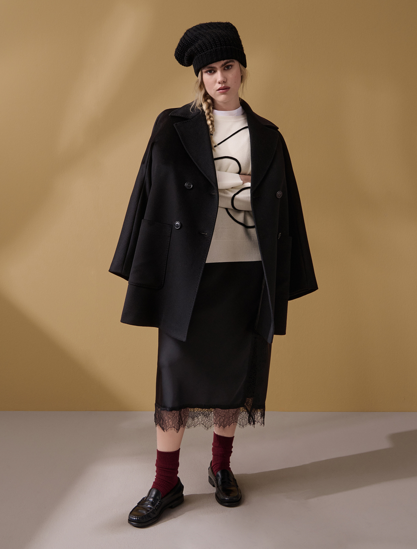 Wool broadcloth heavy jacket - Marina Rinaldi