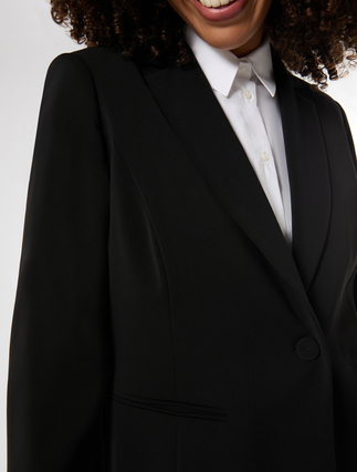 Cady blazer jacket - BLACK - Marina Rinaldi - 5