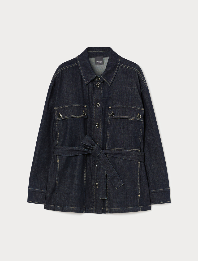 Denim jacket - MIDNIGHTBLUE - Marina Rinaldi
